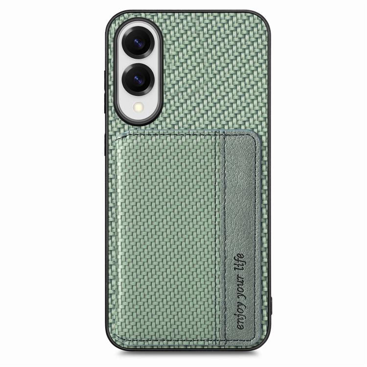 Carbon Fiber Magnetic Card Wallet RFID Blocking Phone Case, For Samsung Galaxy S25 Edge 5G, For Samsung Galaxy A56 5G, For Samsung Galaxy A36, For Samsung Galaxy S25 5G, For Samsung Galaxy S25+ 5G, For Samsung Galaxy S25 Ultra 5G�����������������������...