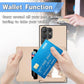 Carbon Fiber Magnetic Card Wallet RFID Blocking Phone Case, For Samsung Galaxy S23 FE 5G