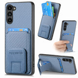 Carbon Fiber Card Bag Fold Stand Phone Case
