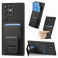 Carbon Fiber Card Bag Fold Stand Phone Case