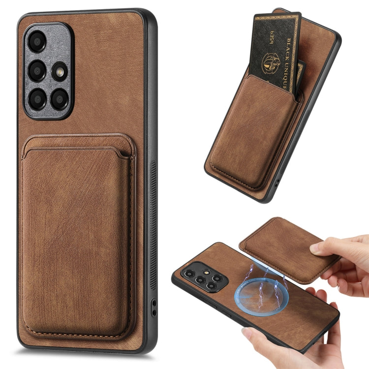 Retro Leather Card Bag Magnetic Phone Case