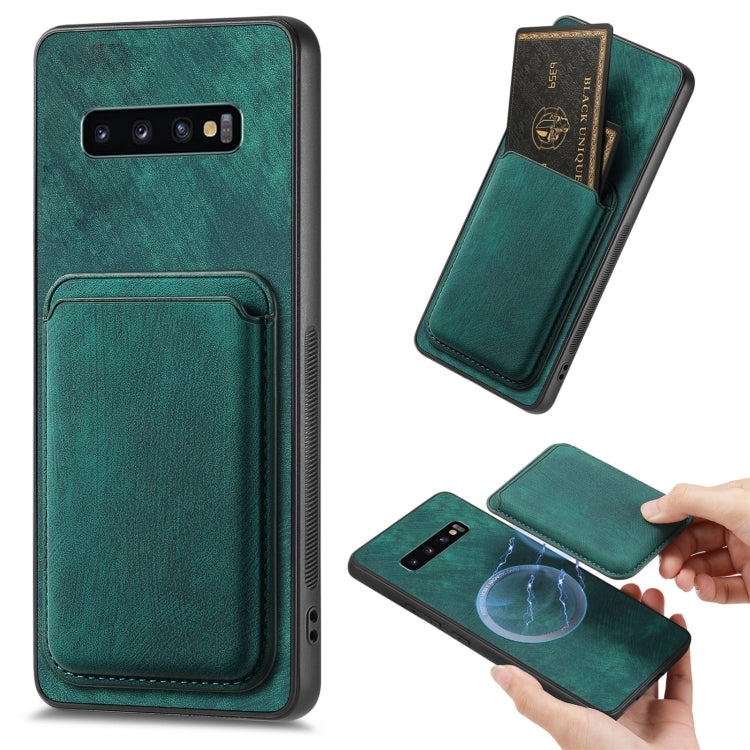 Retro Leather Card Bag Magnetic Phone Case