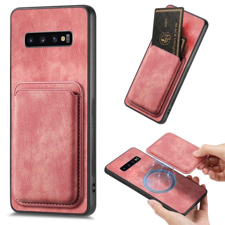 Retro Leather Card Bag Magnetic Phone Case