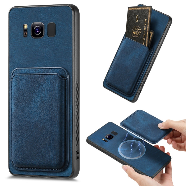 Retro Leather Card Bag Magnetic Phone Case