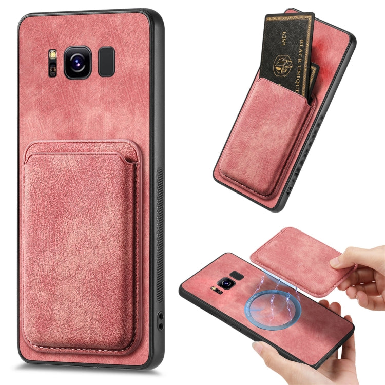 Retro Leather Card Bag Magnetic Phone Case