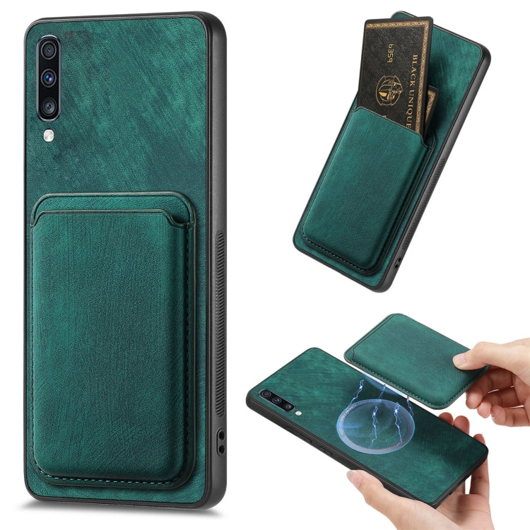 Retro Leather Card Bag Magnetic Phone Case