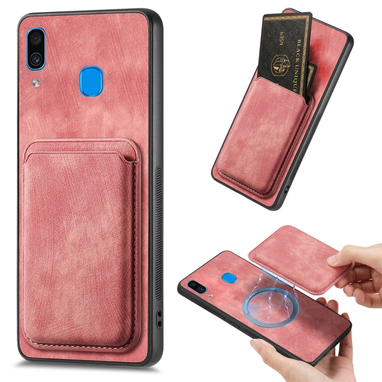 Retro Leather Card Bag Magnetic Phone Case