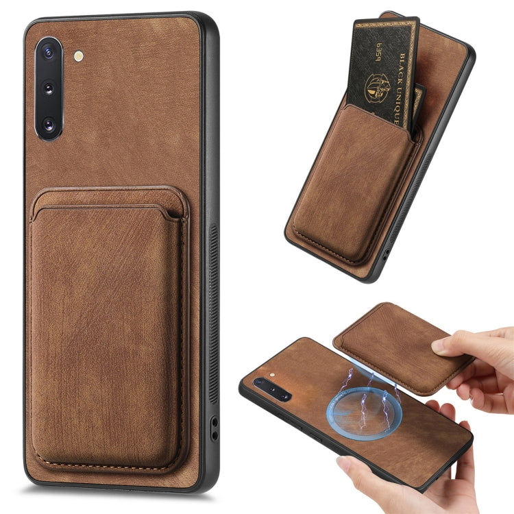 Retro Leather Card Bag Magnetic Phone Case