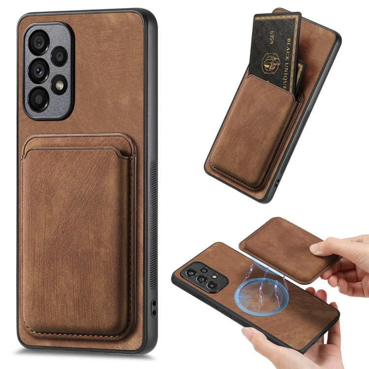 Retro Leather Card Bag Magnetic Phone Case