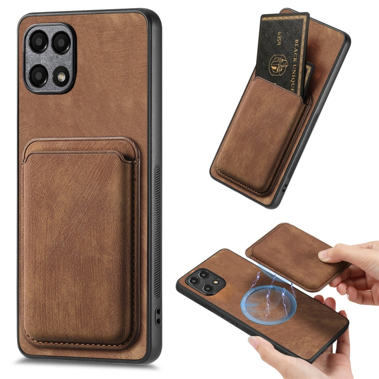 Retro Leather Card Bag Magnetic Phone Case