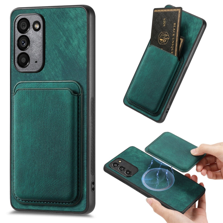 Retro Leather Card Bag Magnetic Phone Case