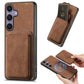 Retro Leather Card Bag Magnetic Phone Case