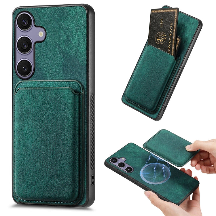 Retro Leather Card Bag Magnetic Phone Case