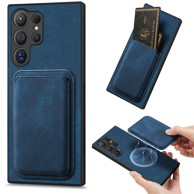 Retro Leather Card Bag Magnetic Phone Case