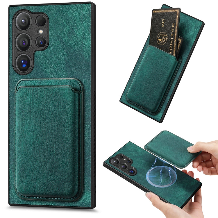 Retro Leather Card Bag Magnetic Phone Case
