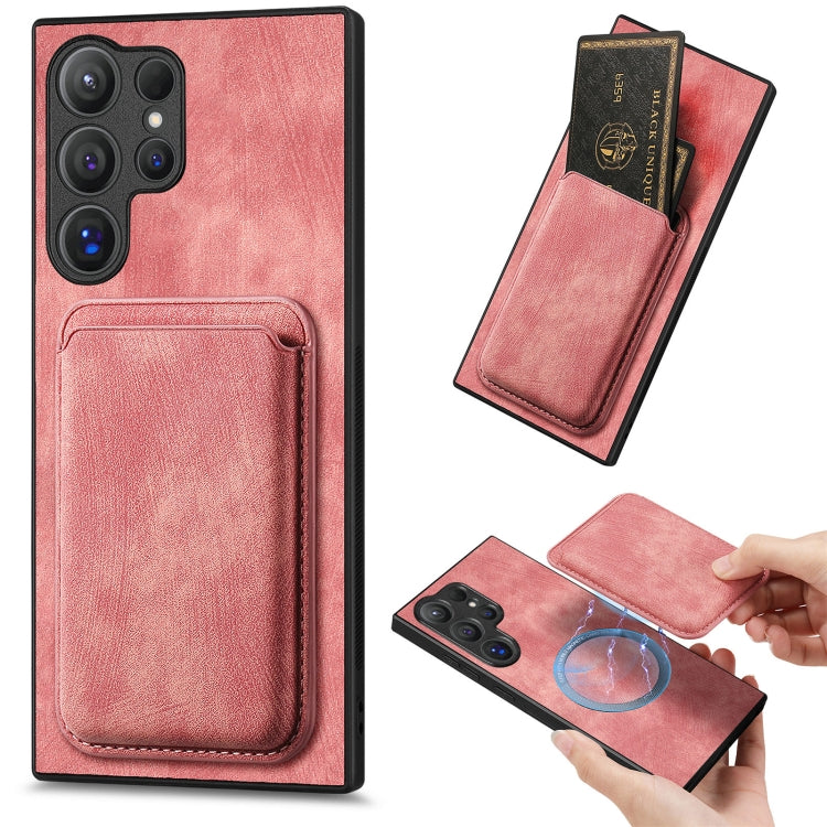 Retro Leather Card Bag Magnetic Phone Case