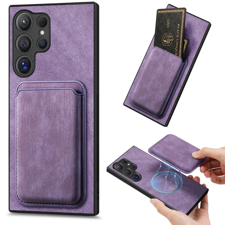 Retro Leather Card Bag Magnetic Phone Case