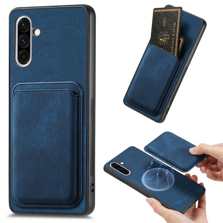 Retro Leather Card Bag Magnetic Phone Case