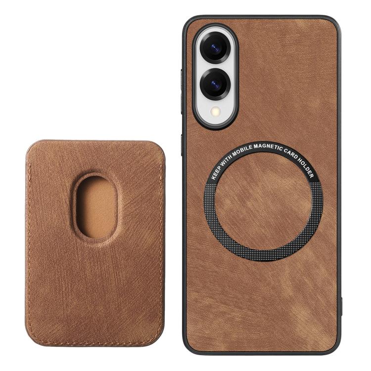 Retro Leather Card Bag Magnetic Phone Case