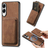 Retro Leather Card Bag Magnetic Phone Case