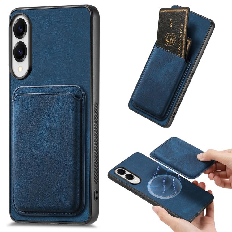 Retro Leather Card Bag Magnetic Phone Case