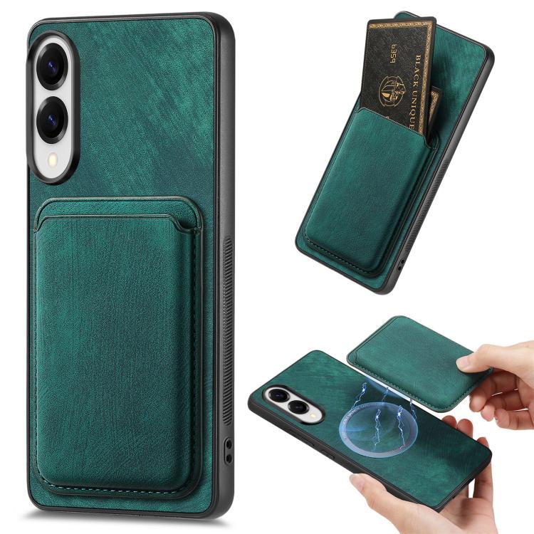 Retro Leather Card Bag Magnetic Phone Case