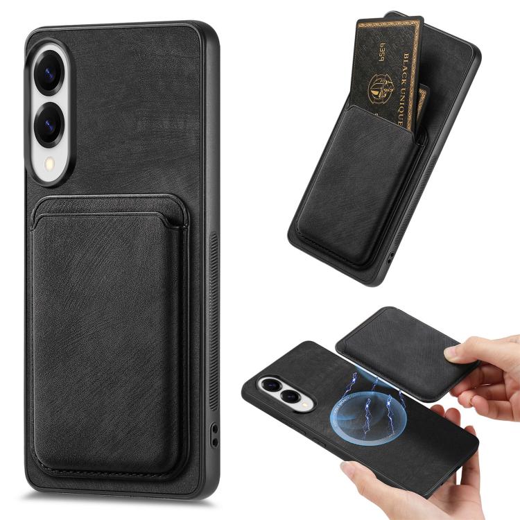 Retro Leather Card Bag Magnetic Phone Case
