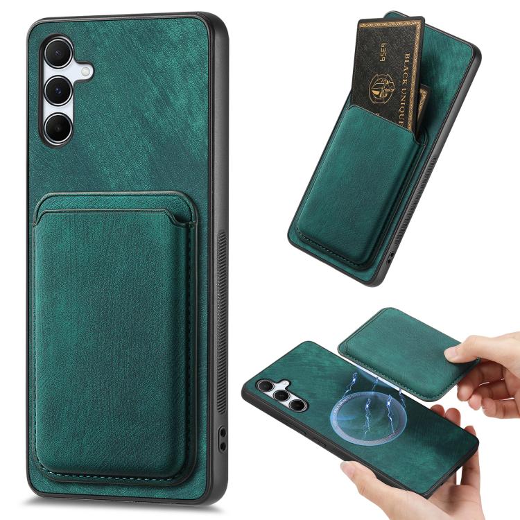 Retro Leather Card Bag Magnetic Phone Case