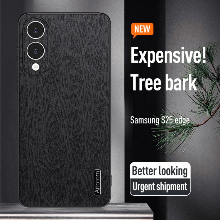 Tree Bark Leather Shockproof Phone Case, For Samsung Galaxy S25 Edge 5G, For Samsung Galaxy A26 5G, For Samsung Galaxy A36, For Samsung Galaxy A16 4G, For Samsung Galaxy A06 4G, For Samsung Galaxy S24 FE 5G, For Samsung Galaxy M55, For Samsung Galaxy A...