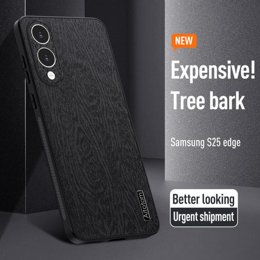Tree Bark Leather Shockproof Phone Case, For Samsung Galaxy S25 Edge 5G, For Samsung Galaxy A26 5G, For Samsung Galaxy A36, For Samsung Galaxy A16 4G, For Samsung Galaxy A06 4G, For Samsung Galaxy S24 FE 5G, For Samsung Galaxy M55, For Samsung Galaxy A...