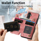 Retro Leather Zipper Wallet Back Phone Case
