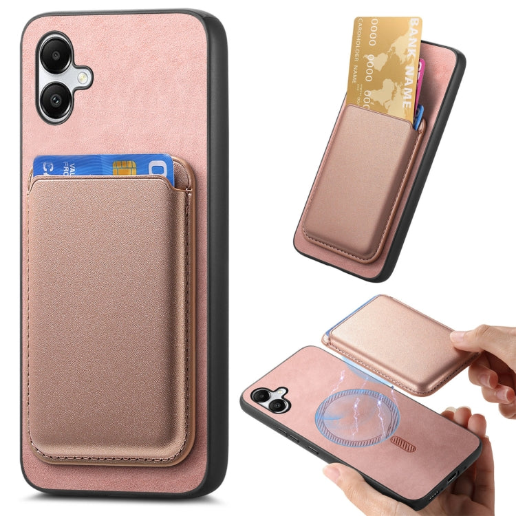 Retro Magsafe Card Bag PU Back Cover Phone Case