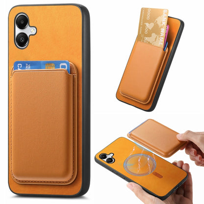 Retro Magsafe Card Bag PU Back Cover Phone Case