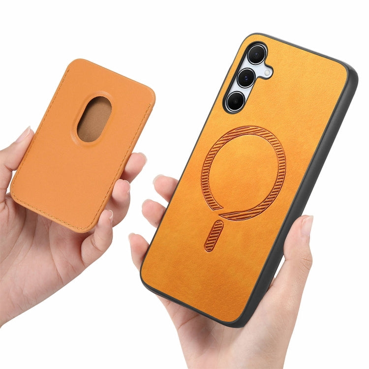 Retro Magsafe Card Bag PU Back Cover Phone Case