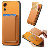 Retro Magsafe Card Bag PU Back Cover Phone Case