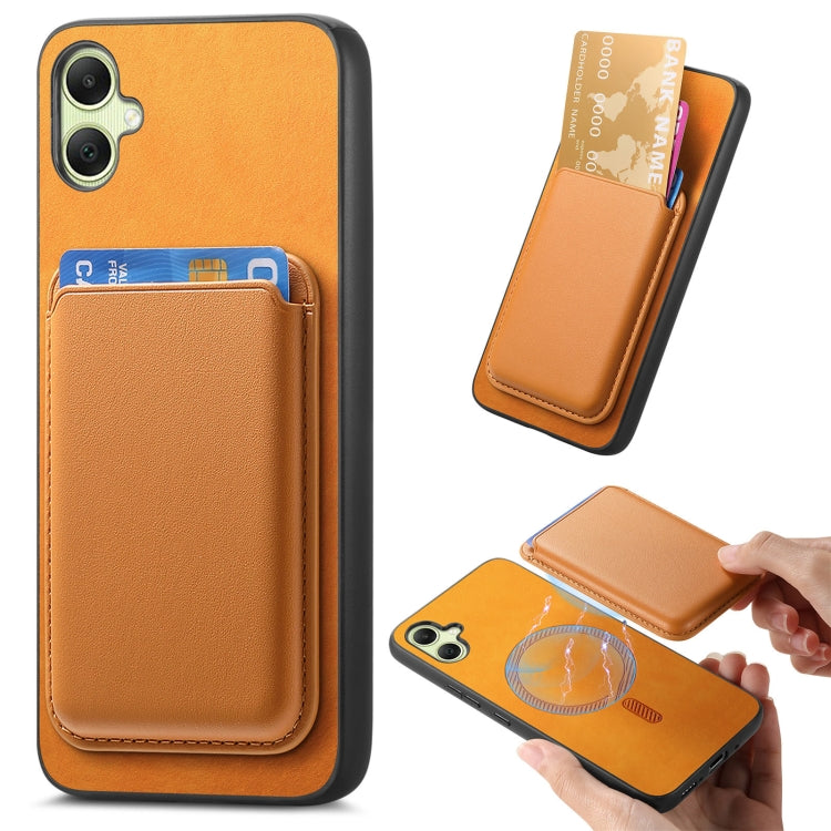 Retro Magsafe Card Bag PU Back Cover Phone Case