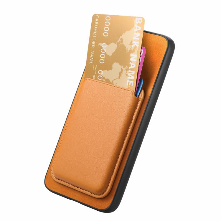 Retro Magsafe Card Bag PU Back Cover Phone Case