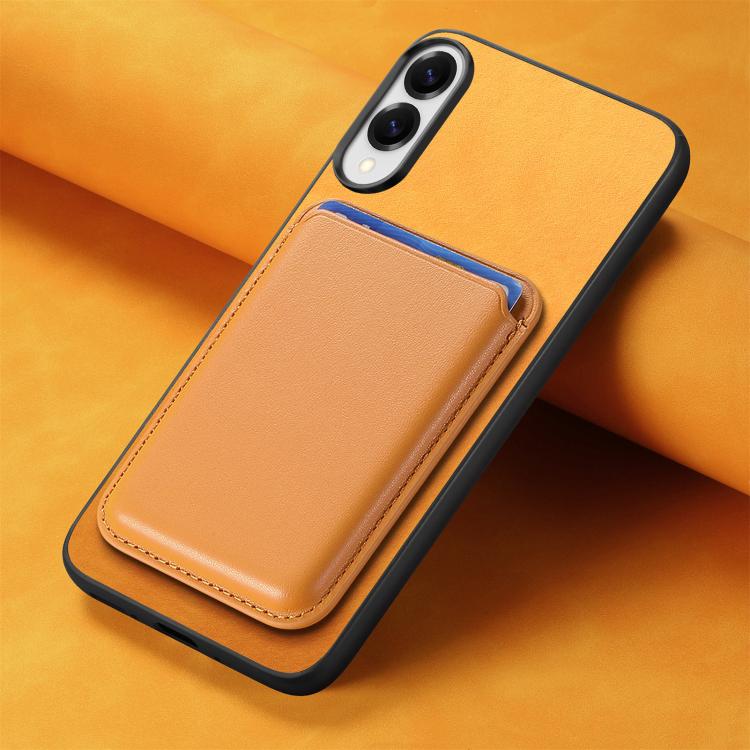 Retro Magsafe Card Bag PU Back Cover Phone Case