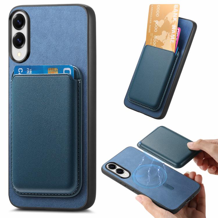 Retro Magsafe Card Bag PU Back Cover Phone Case