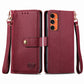 Love Zipper Lanyard Leather Phone Case
