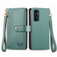 Love Zipper Lanyard Leather Phone Case