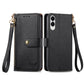 Love Zipper Lanyard Leather Phone Case