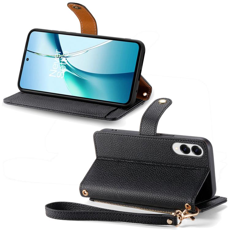 Love Zipper Lanyard Leather Phone Case