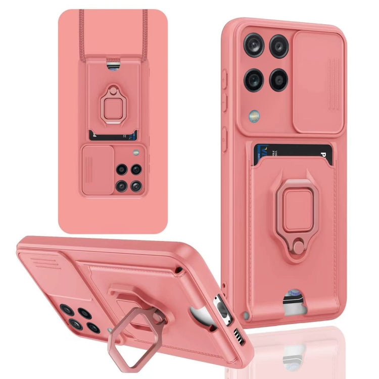 Sliding Camshield Magnetic Card Holder Silicone Phone Case, For Samsung Galaxy A53 5G, For Samsung Galaxy A13 4G, For Samsung Galaxy S22 Ultra 5G, For Samsung Galaxy S22+ 5G, For Samsung Galaxy A13 5G, For Samsung Galaxy A52 4G / 5G��������������������...