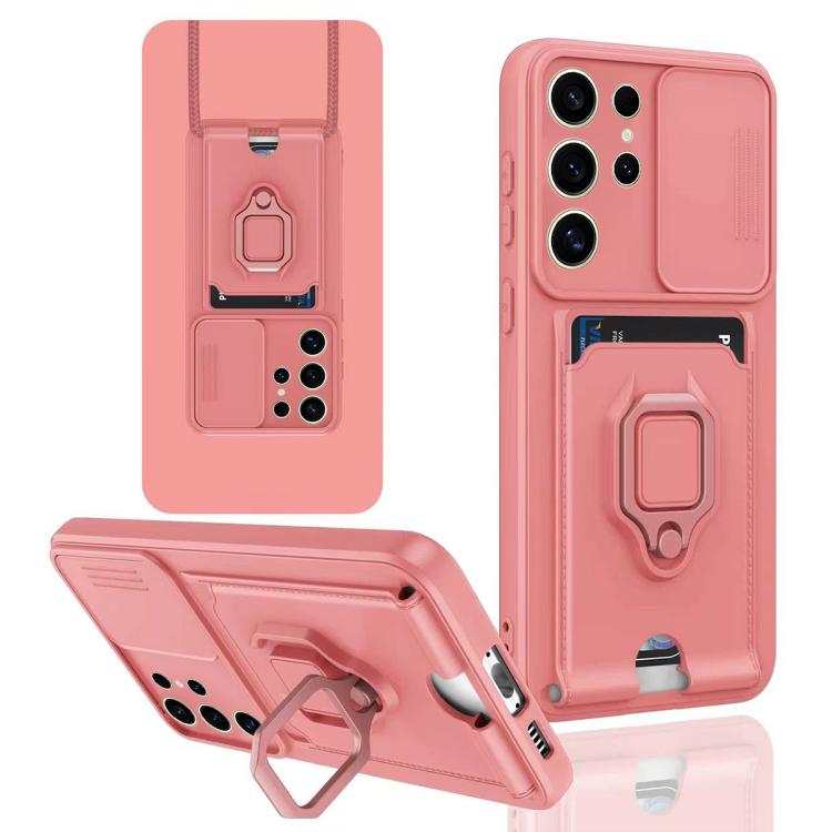 Sliding Camshield Magnetic Card Holder Silicone Phone Case, For Samsung Galaxy S25 Edge 5G, For Samsung Galaxy A56 5G, For Samsung Galaxy A26 5G, For Samsung Galaxy A36 5G, For Samsung Galaxy A16, For Samsung Galaxy S25+ 5G�����������������������������...