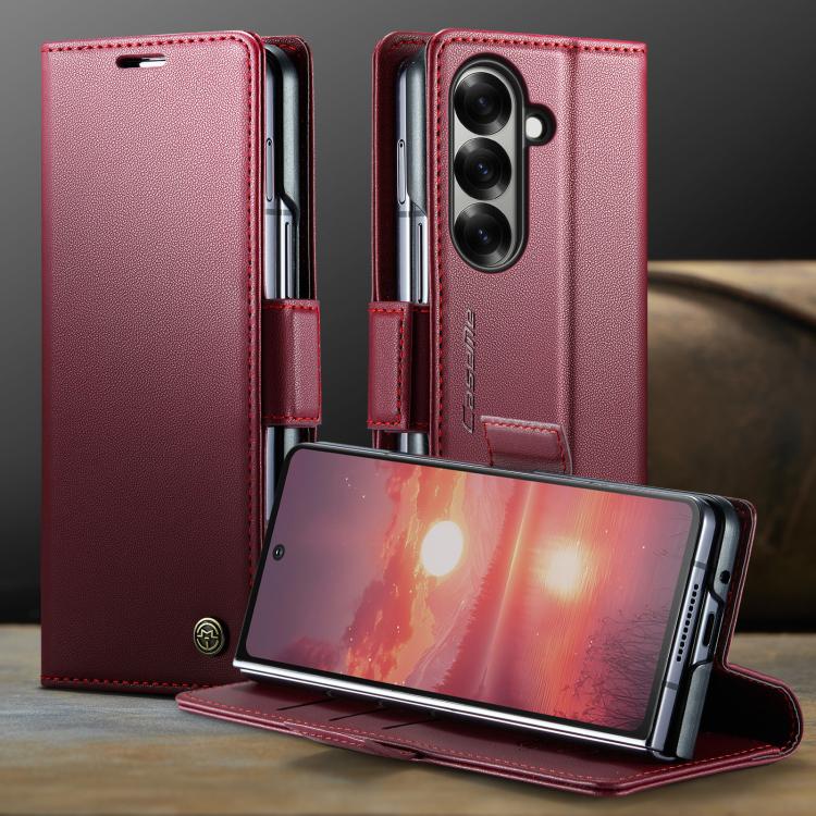 CaseMe 023 Butterfly Buckle Litchi Texture RFID Anti-theft Leather Phone Case