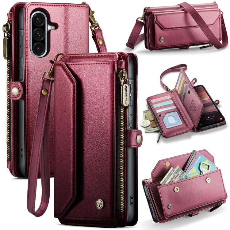 CaseMe C36 Card Slots Zipper Wallet RFID Anti-theft Leather Phone Case