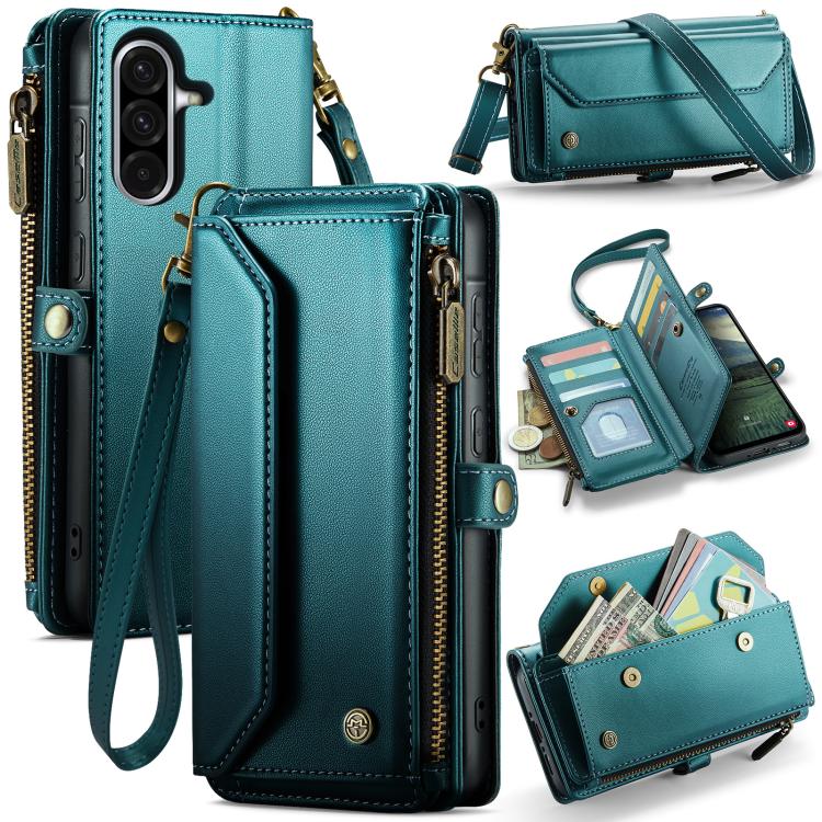 CaseMe C36 Card Slots Zipper Wallet RFID Anti-theft Leather Phone Case