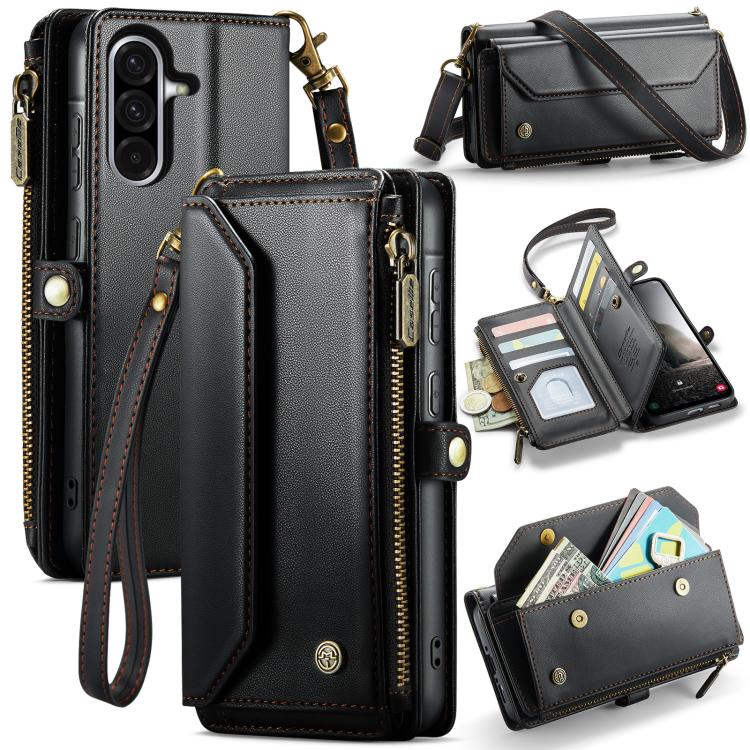 CaseMe C36 Card Slots Zipper Wallet RFID Anti-theft Leather Phone Case