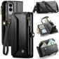 CaseMe C36 Card Slots Zipper Wallet RFID Anti-theft Leather Phone Case